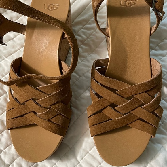 UGG Shoes - Ugg Brown Suede Wedge